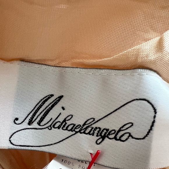 Michaelangelo Light Pink Satin Maxi Dress - Picture 2 of 12